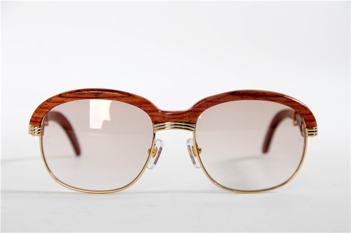 Cartier 1116679 Sunglasses In Gold Brown Gradient - DesignerGu