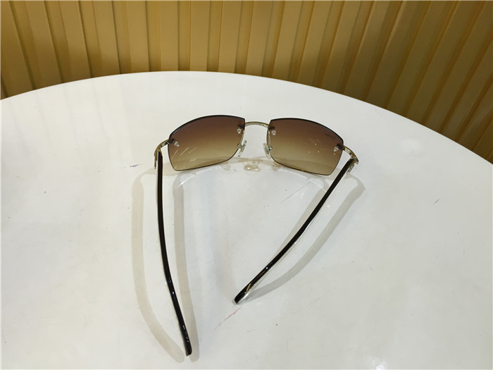 Cartier 4189705 White Mix Black Buffalo Sunglasses In Silver - DesignerGu