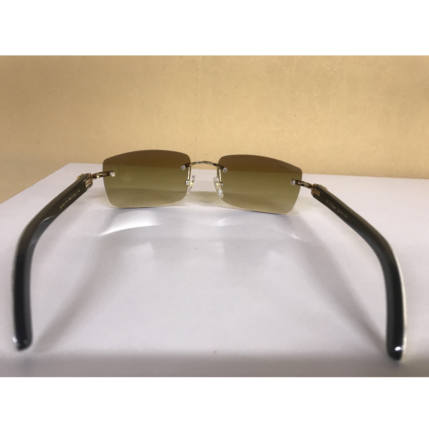 Cartier 3524012 White Mix Black Buffalo Eyeglasses In Gold - DesignerGu