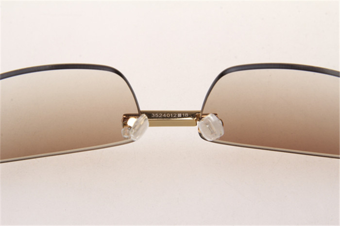 Cartier 3524012 Diamond Wood Sunglasses In Gold With Brown Gradient Lens - DesignerGu