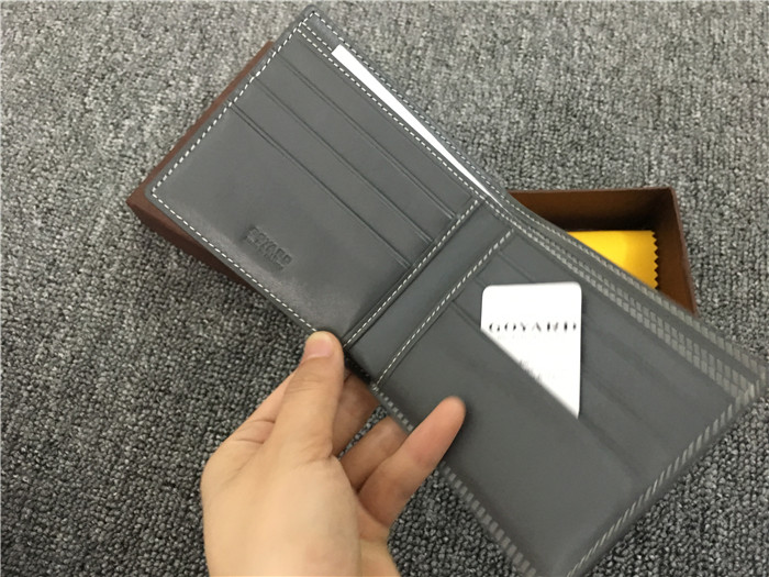 Short 6 Card Slots Billfold Wallet Grey - DesignerGu