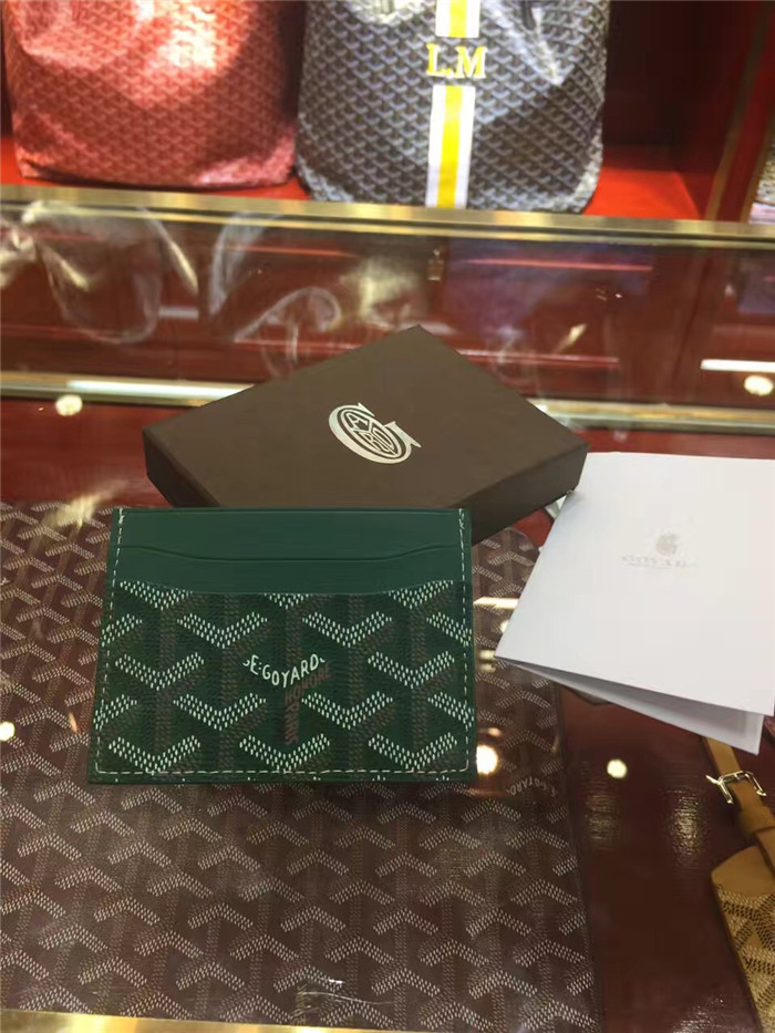 Goyard Card Holder Green - DesignerGu