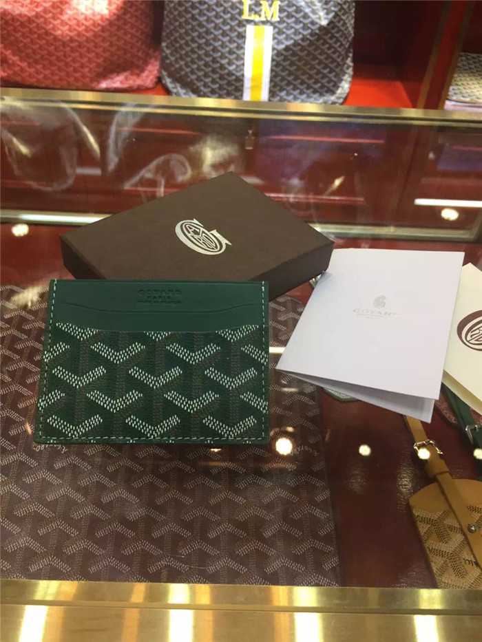 Goyard Card Holder Green - DesignerGu