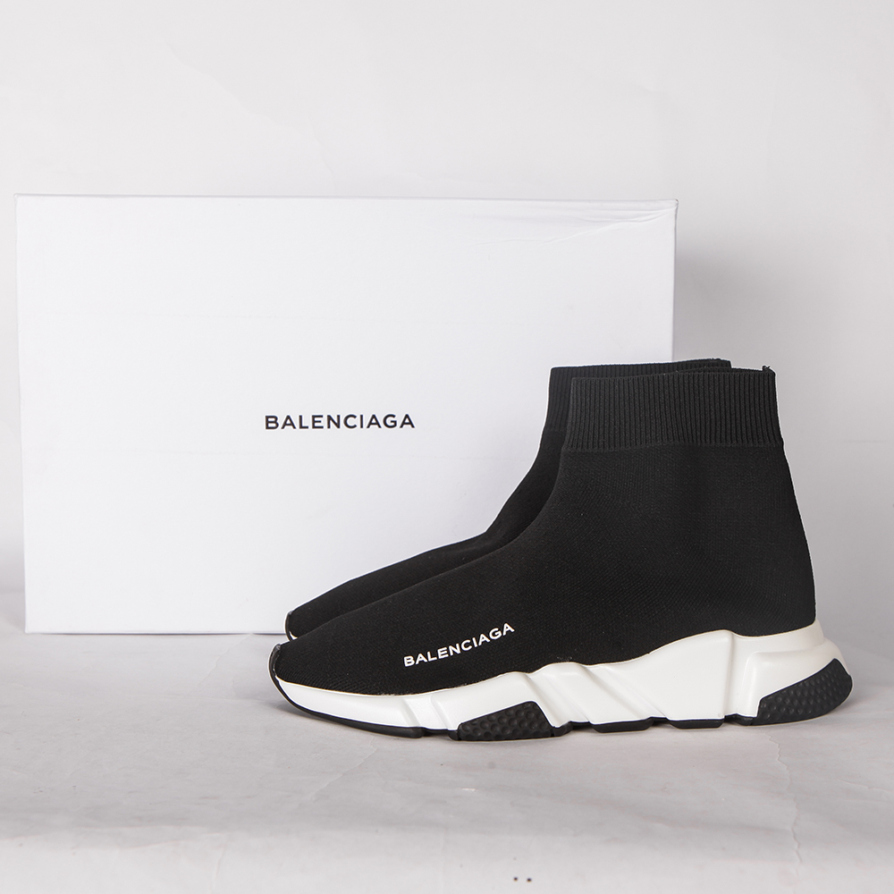 Balenciaga Speed Trainer Bicolor Black Sole - DesignerGu