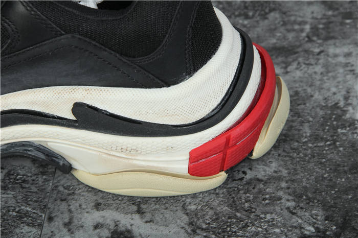 [Updated Best Version] Balenciaga Triple S Sneaker Black Red White - DesignerGu