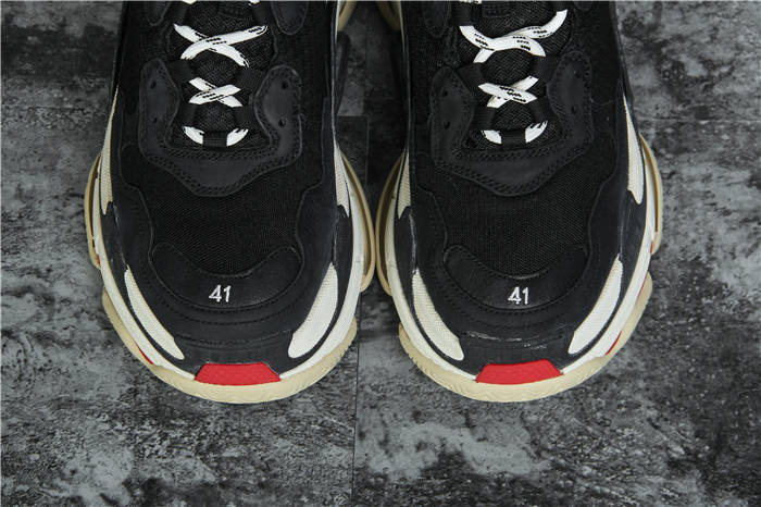 [Updated Best Version] Balenciaga Triple S Sneaker Black Red White - DesignerGu