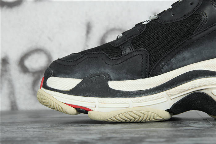 [Updated Best Version] Balenciaga Triple S Sneaker Black Red White - DesignerGu