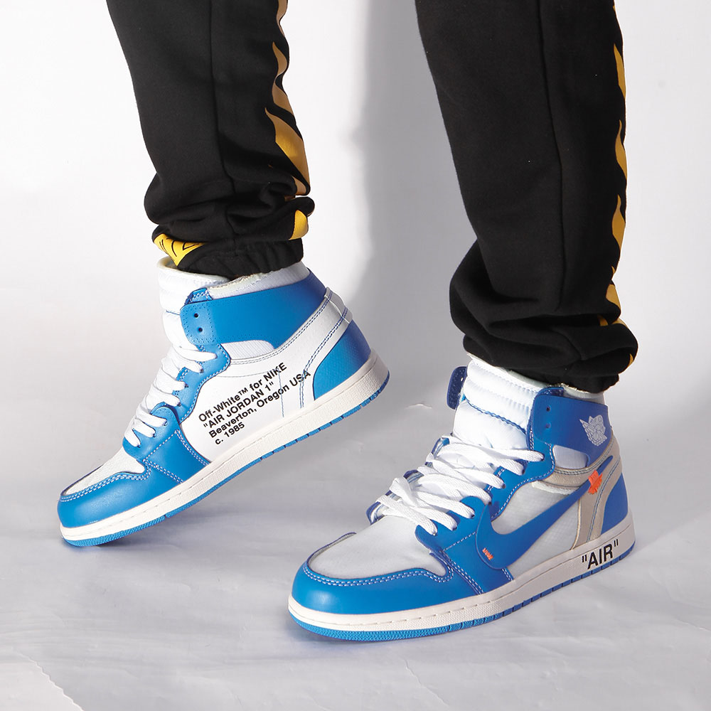 Jordan Off White X Air Jordan 1  UNC Sneaker - DesignerGu