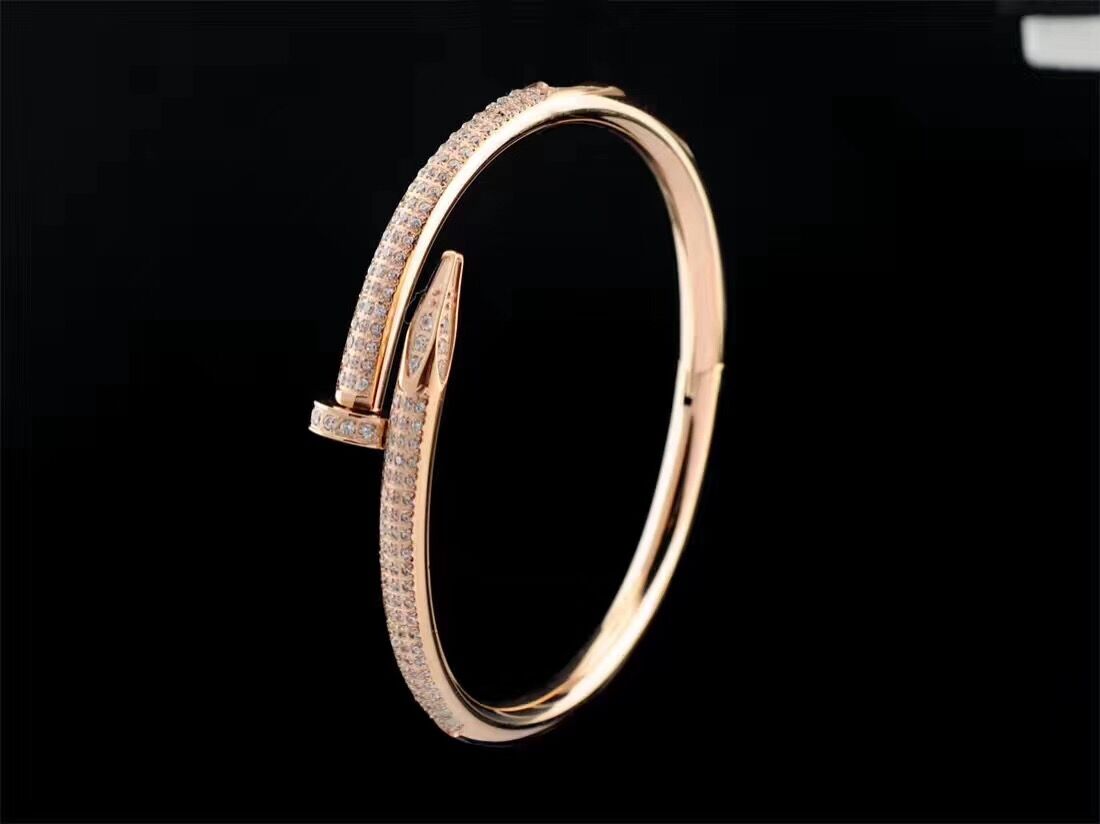 Cartier Juste un Clou Diamond Bracelets Rose Gold - DesignerGu