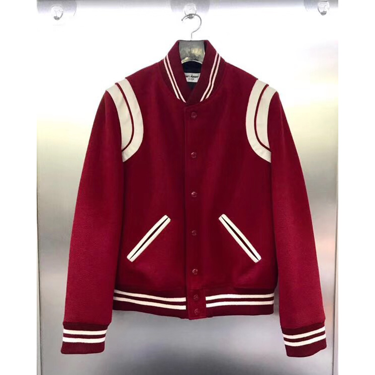 Saint Laurent Wool Varsity Jacket - DesignerGu