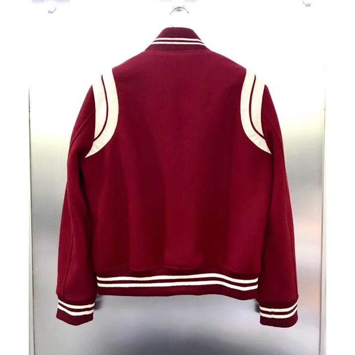 Saint Laurent Wool Varsity Jacket - DesignerGu