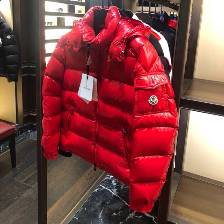 Moncler Red Down Jacket - DesignerGu