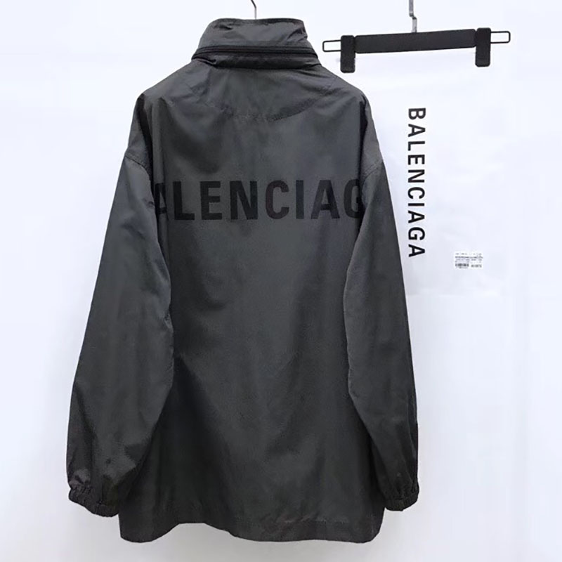 Balenciaga Zip-Up Jacket In Grey - DesignerGu