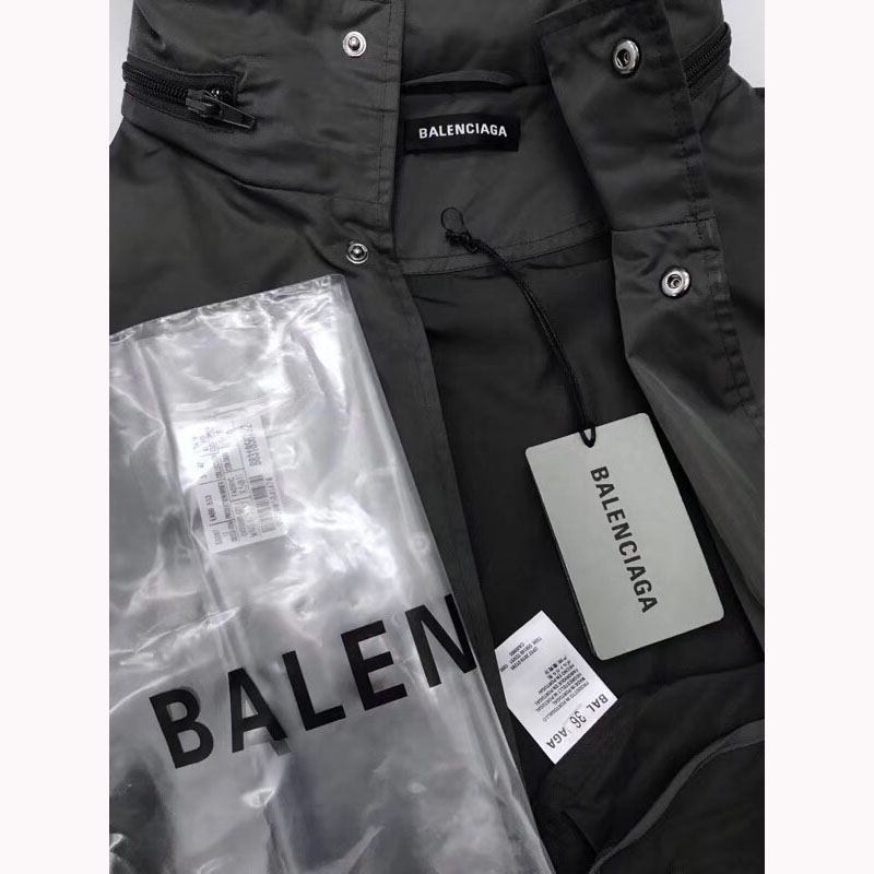 Balenciaga Zip-Up Jacket In Grey - DesignerGu