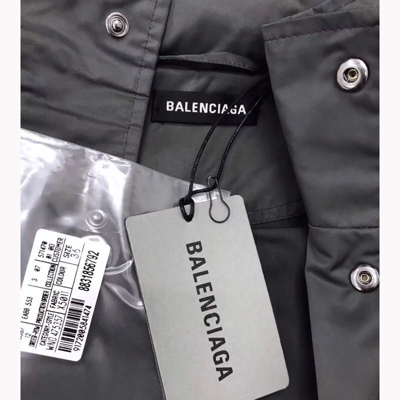 Balenciaga Zip-Up Jacket In Grey - DesignerGu