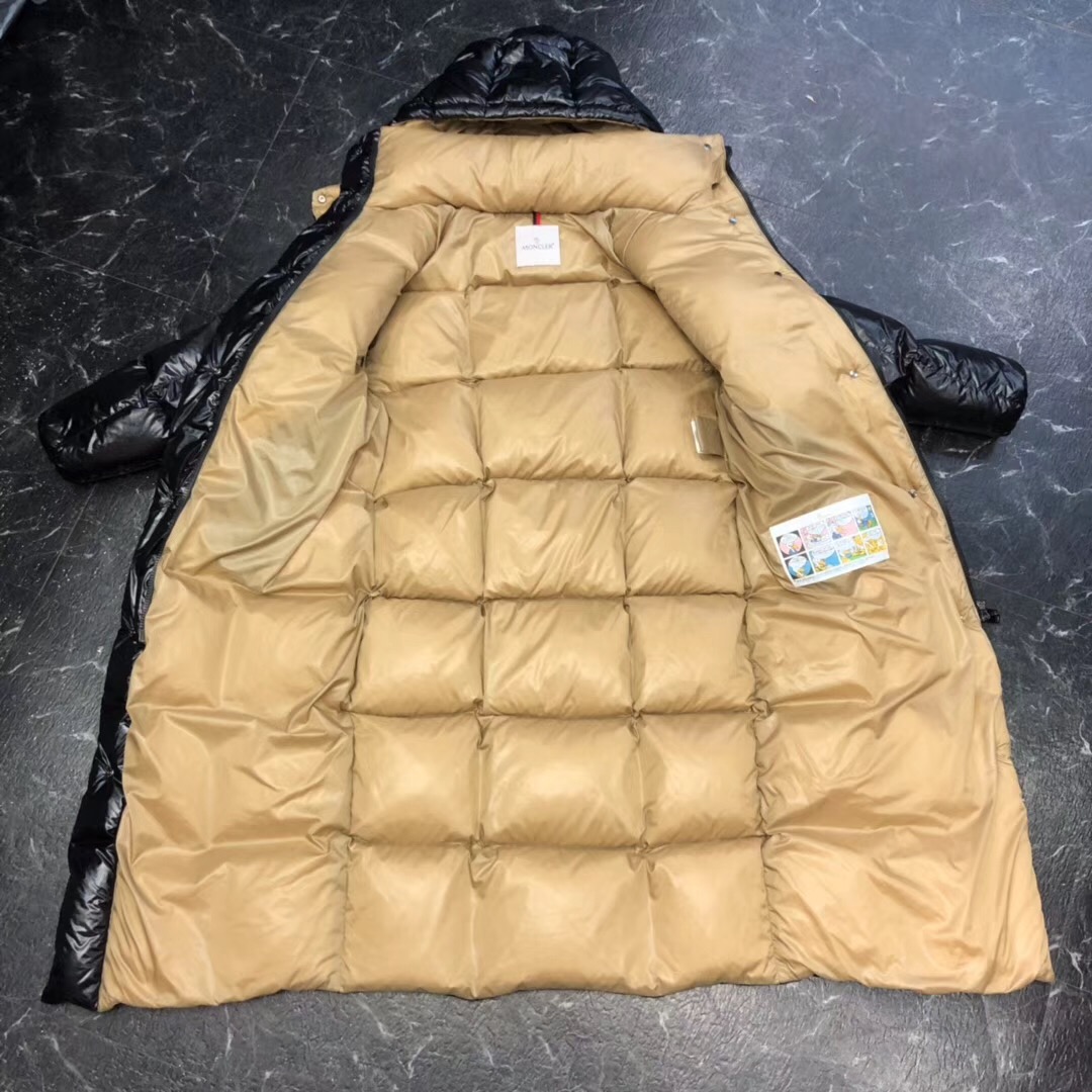 Moncler Black Long Down Jacket - DesignerGu