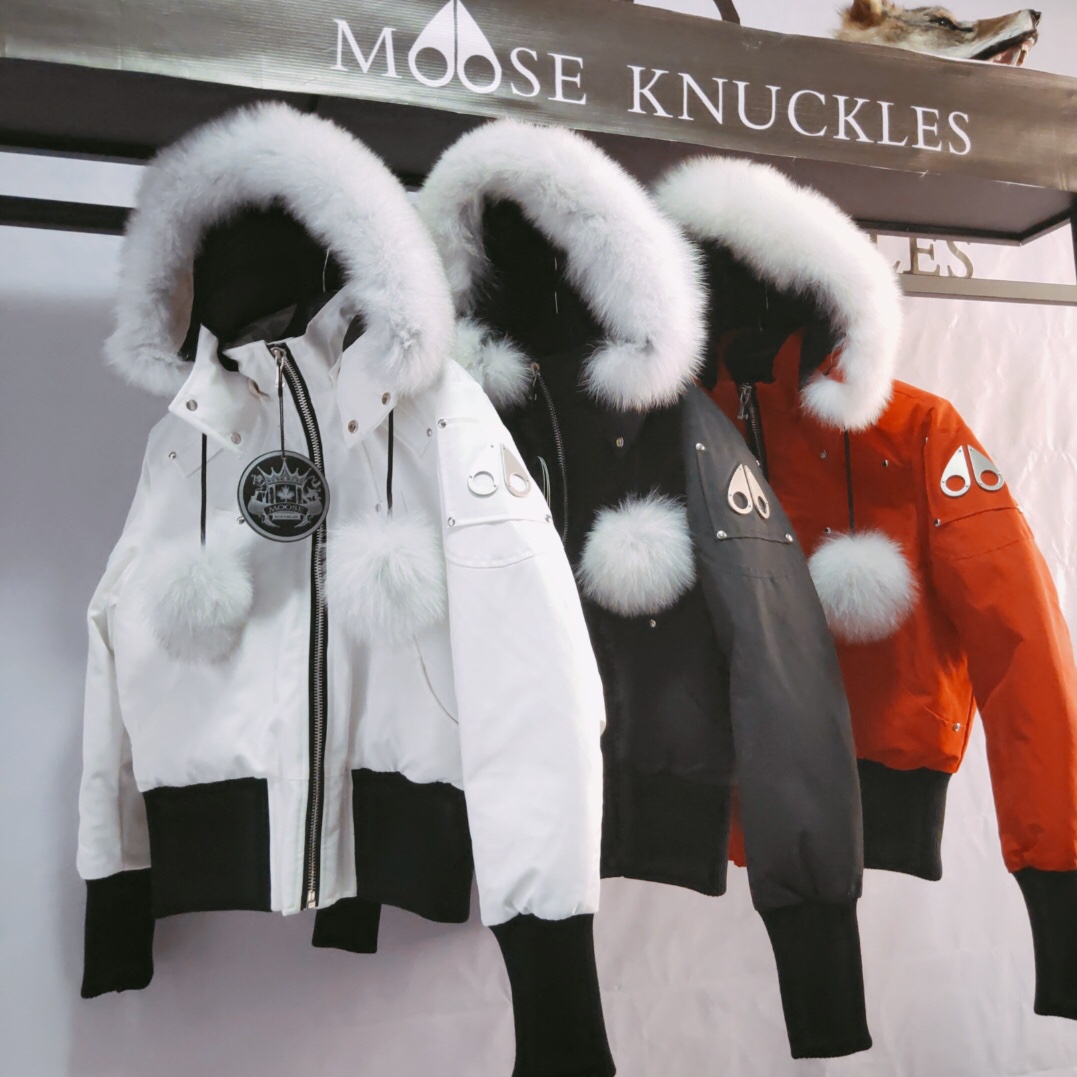 Moose Knuckles White Down Jacket  - DesignerGu