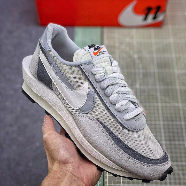 Nike X Sacai Ldv Waffle Daybreak "White/Grey" - DesignerGu