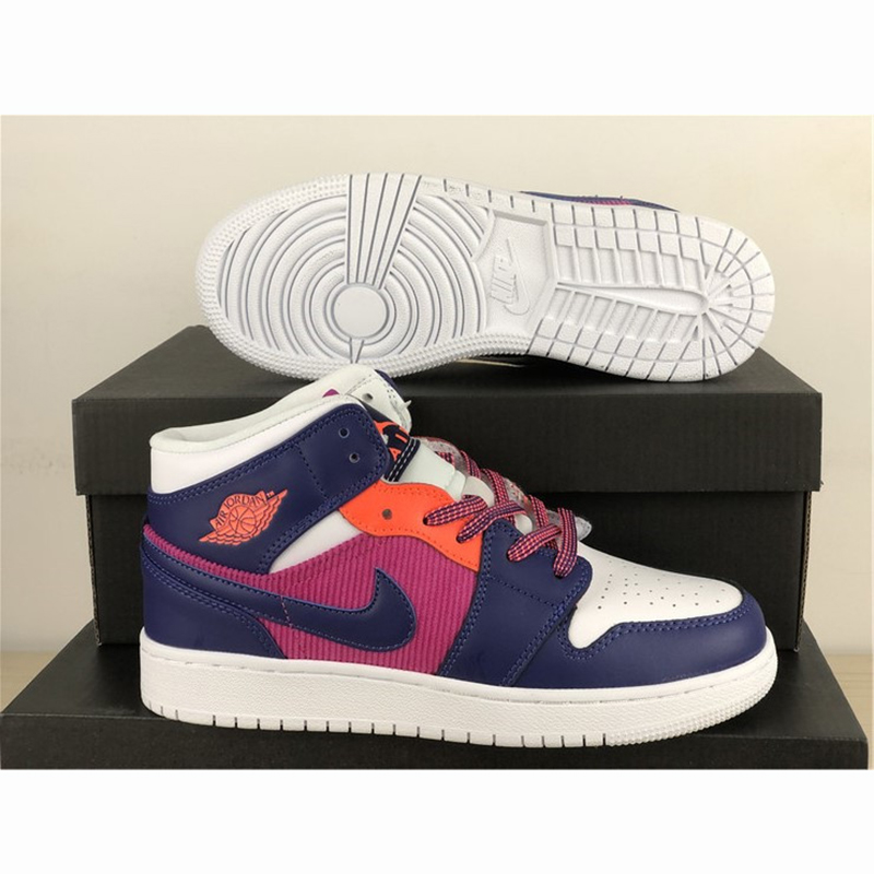 Jordan Air Jordan 1 Mid GS Fire Pink - DesignerGu