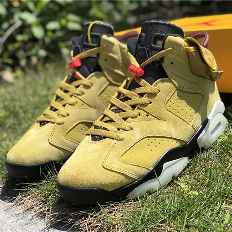 Jordan Travis Scott AJ6 Yellow - DesignerGu