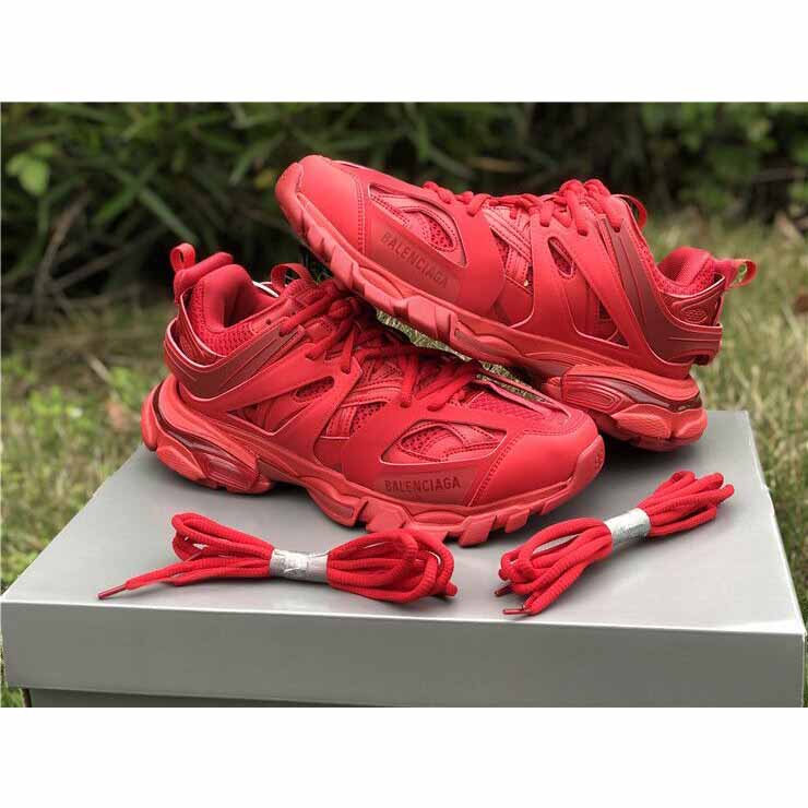 Balenciaga Women Track Sneaker In Red - DesignerGu