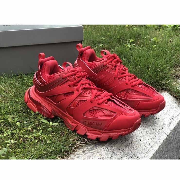 Balenciaga Women Track Sneaker In Red - DesignerGu