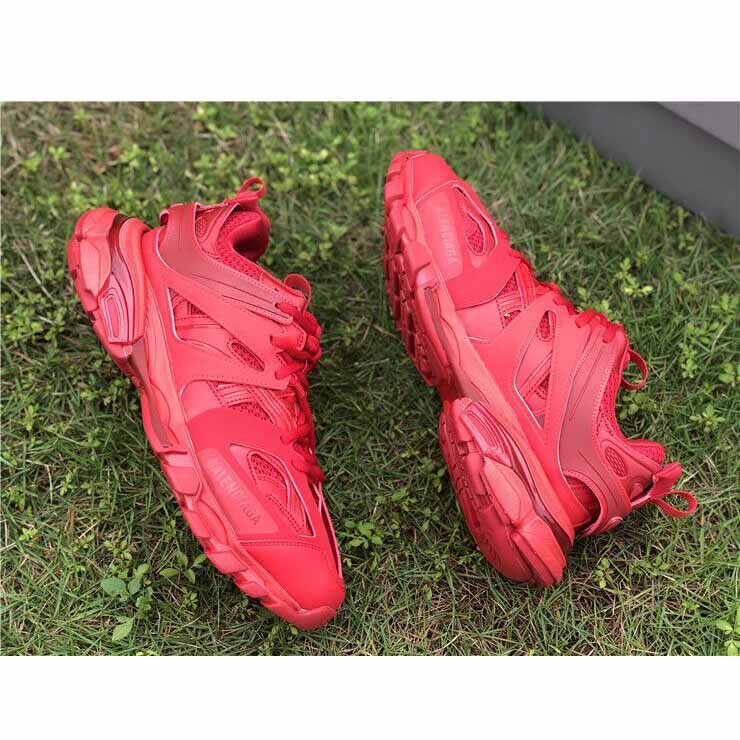 Balenciaga Women Track Sneaker In Red - DesignerGu