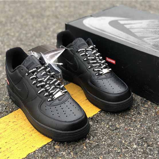 Nike X Supreme Air Force 1 Black - DesignerGu