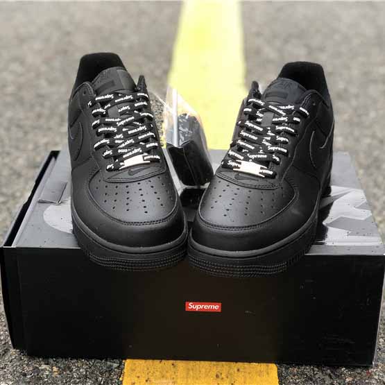 Nike X Supreme Air Force 1 Black - DesignerGu