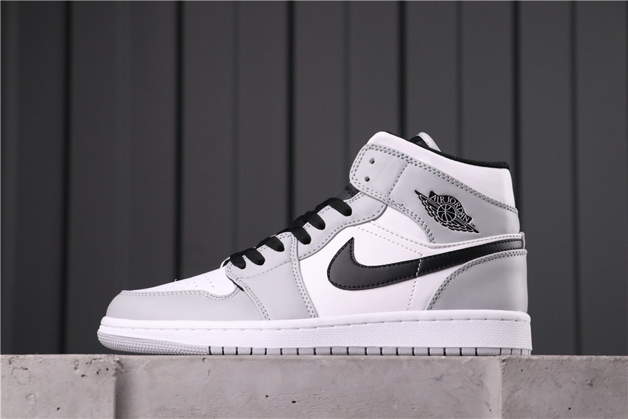 Jordan 1 Mid Light Smoke Grey - DesignerGu