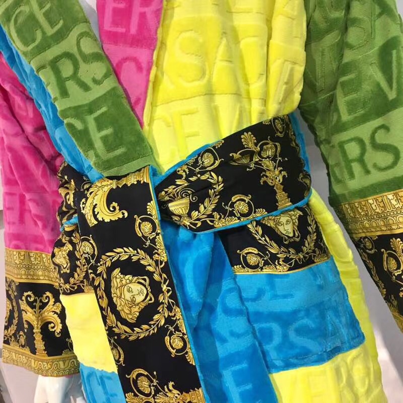 Versace I Love Baroque Bathrobe Multicolour - DesignerGu