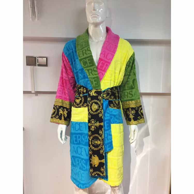 Versace I Love Baroque Bathrobe Multicolour - DesignerGu