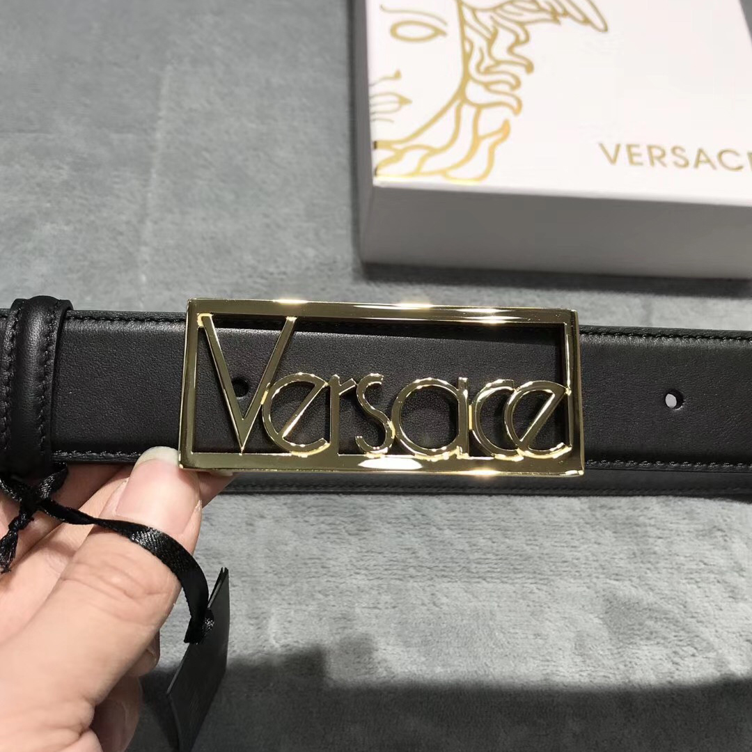 Versace Leather Belt - DesignerGu