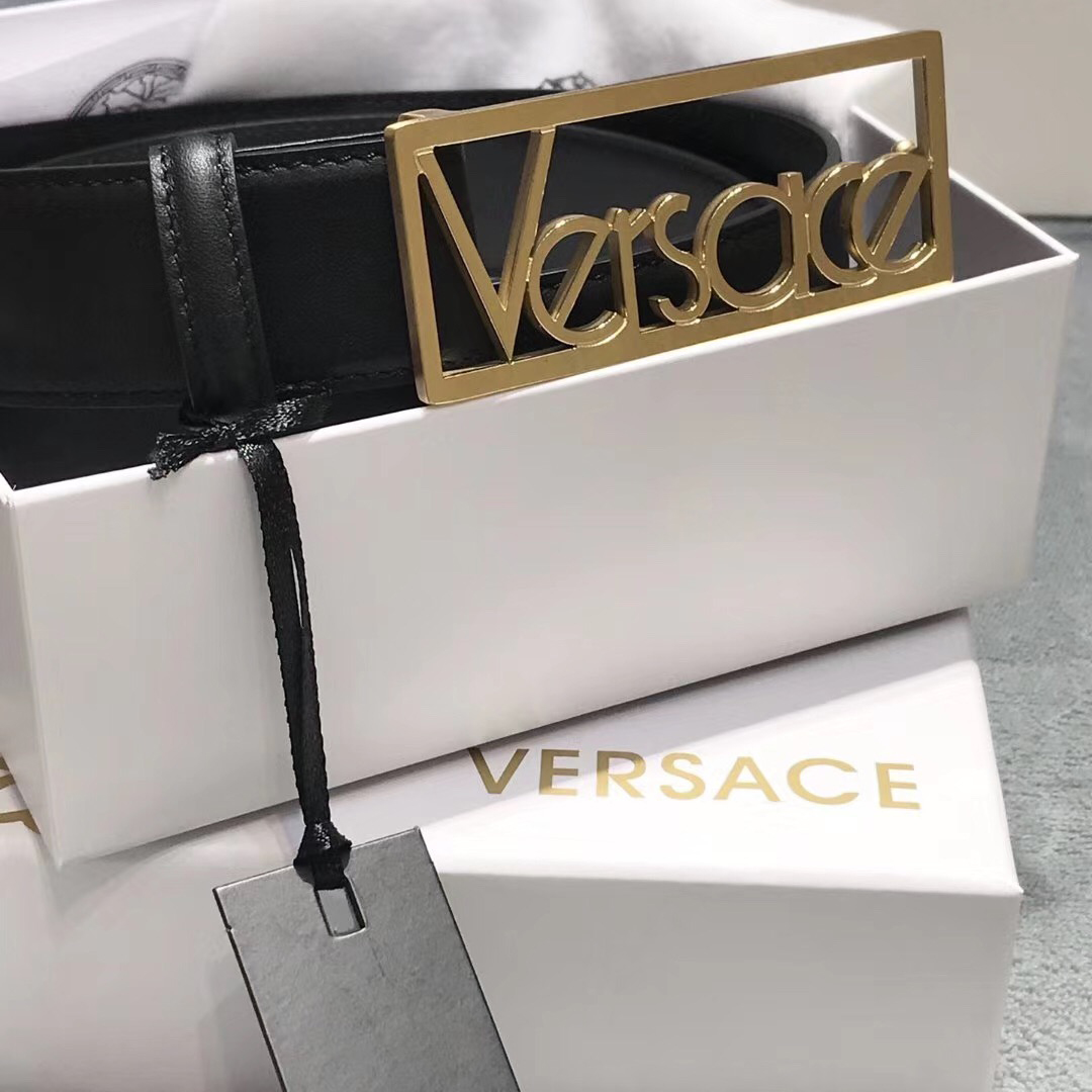 Versace Leather Belt - DesignerGu