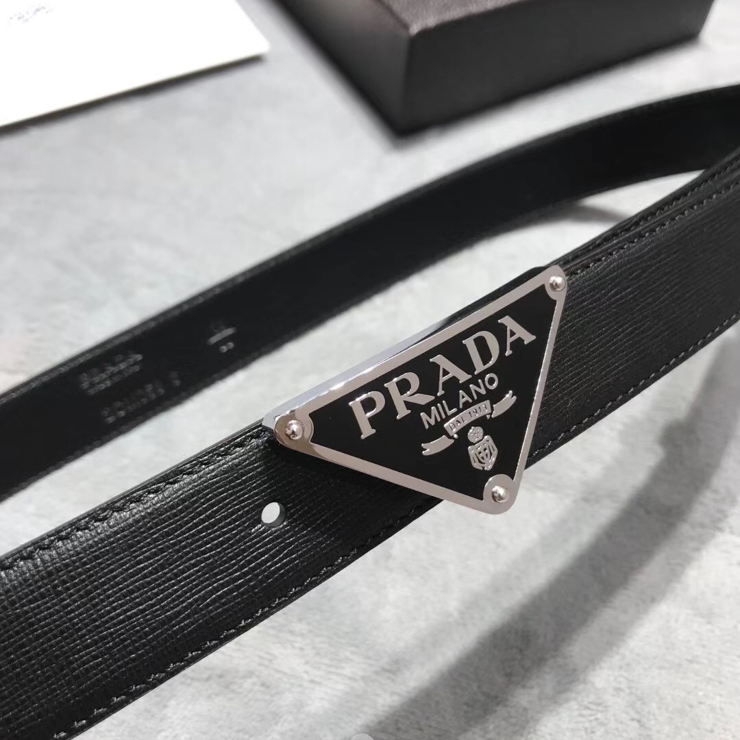 Prada Leather Belt - DesignerGu