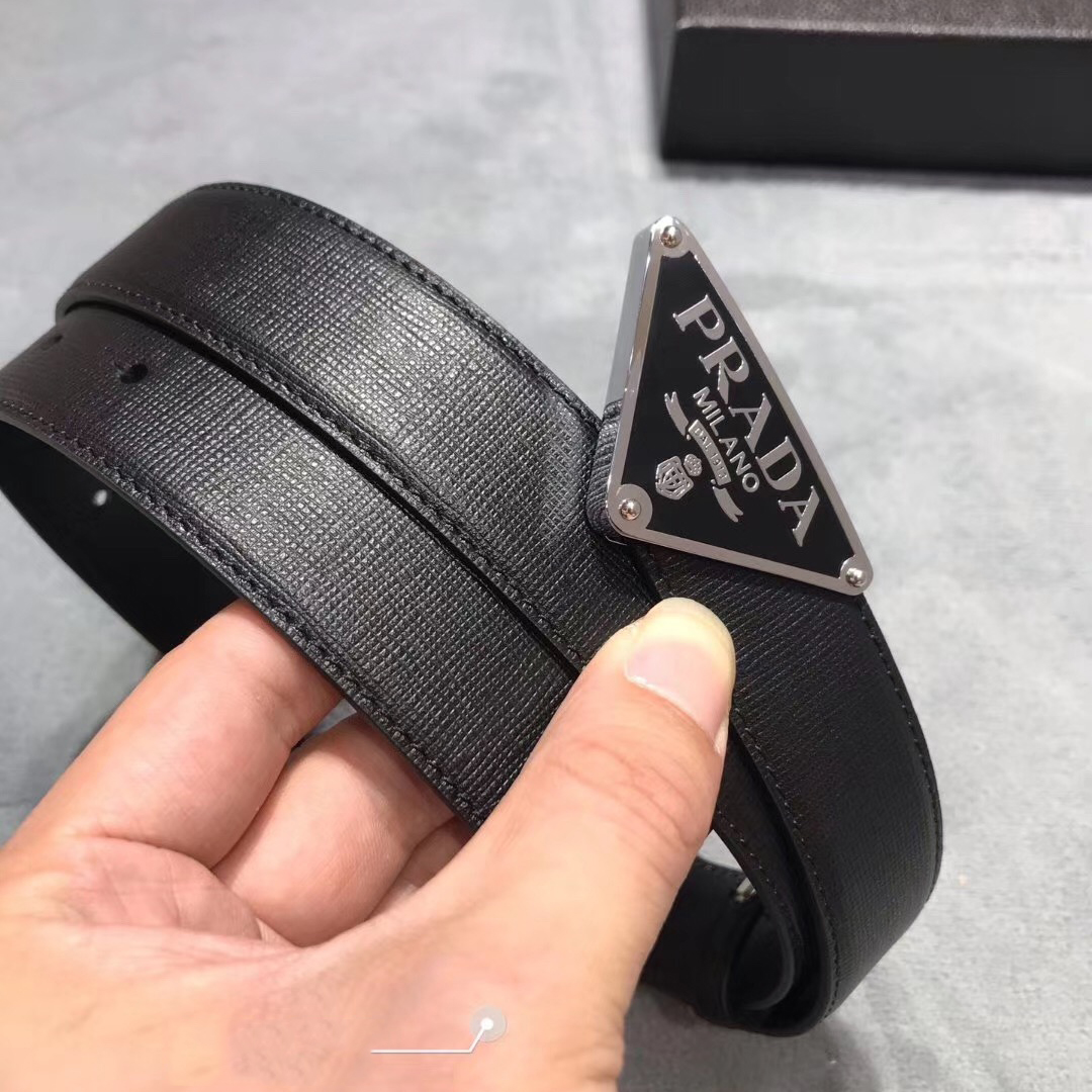 Prada Leather Belt - DesignerGu