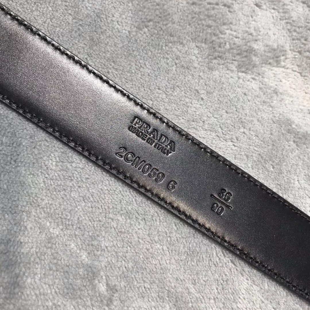 Prada Leather Belt - DesignerGu