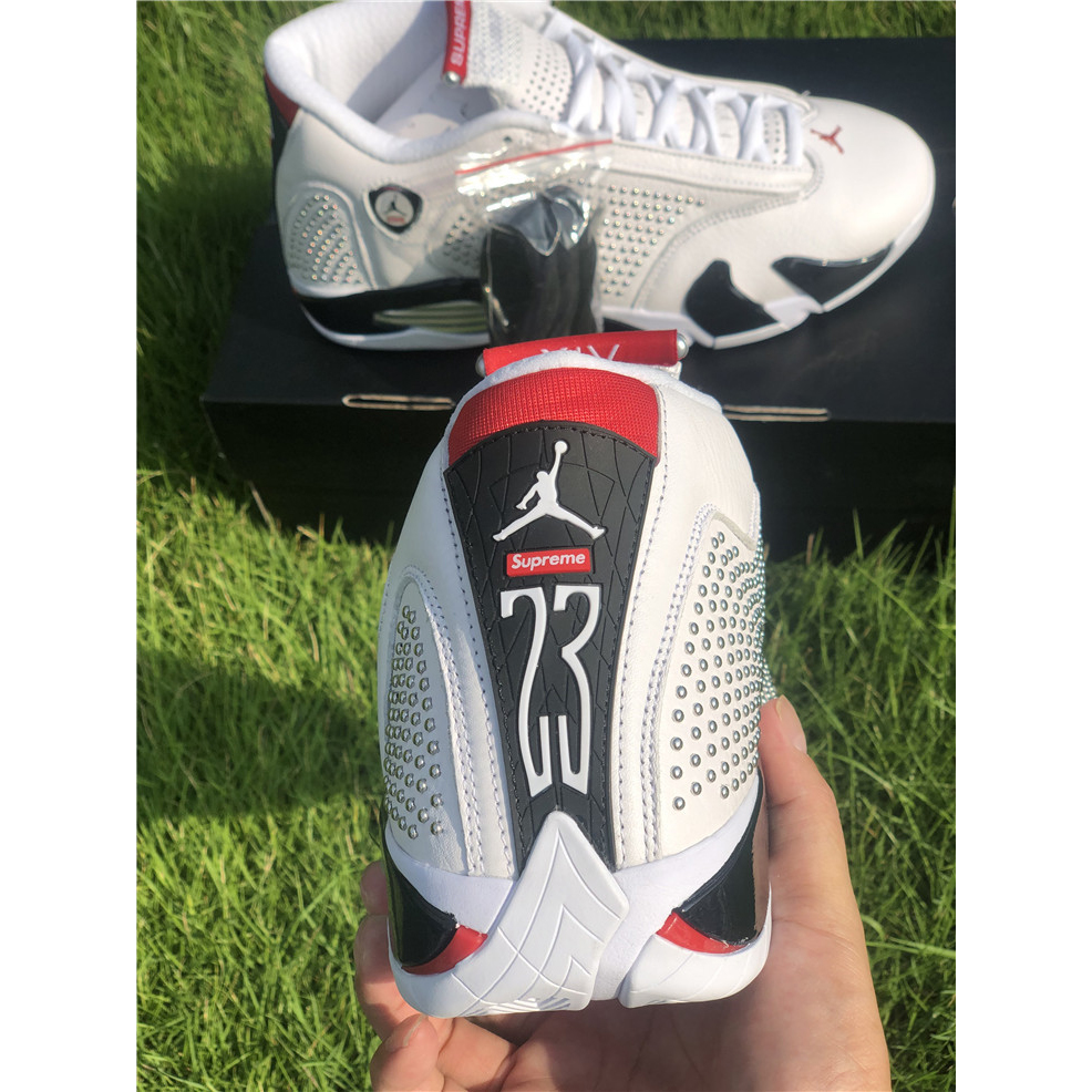 Jordan AJ14 White Red BV7630-106 - DesignerGu