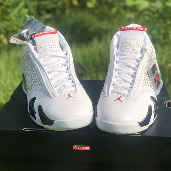 Jordan AJ14 White Red BV7630-106 - DesignerGu