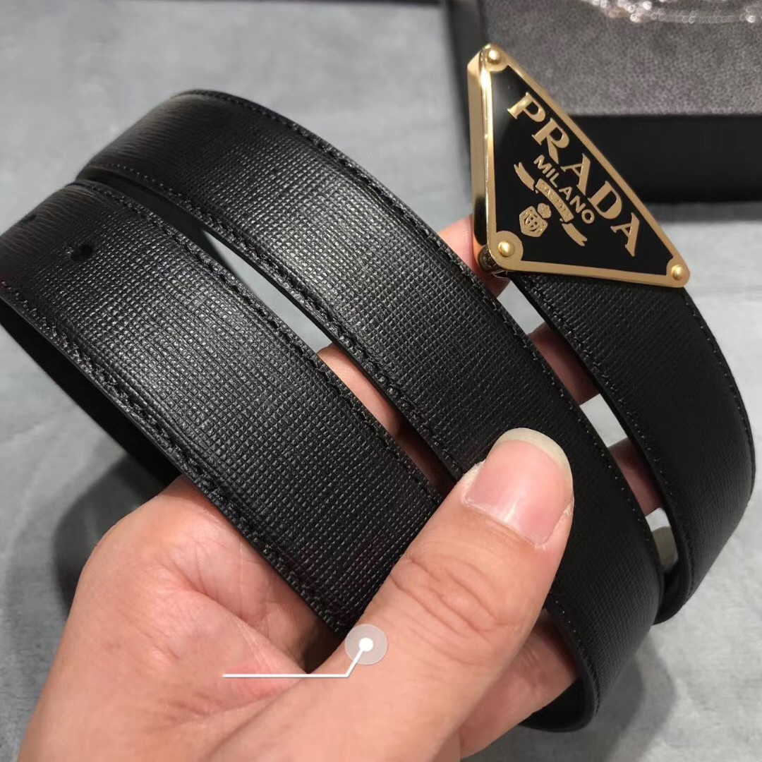 Prada Leather Belt - DesignerGu