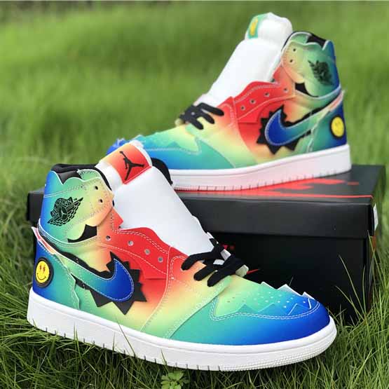 Jordan J Balvin AJ1 High OG Sneaker - DesignerGu