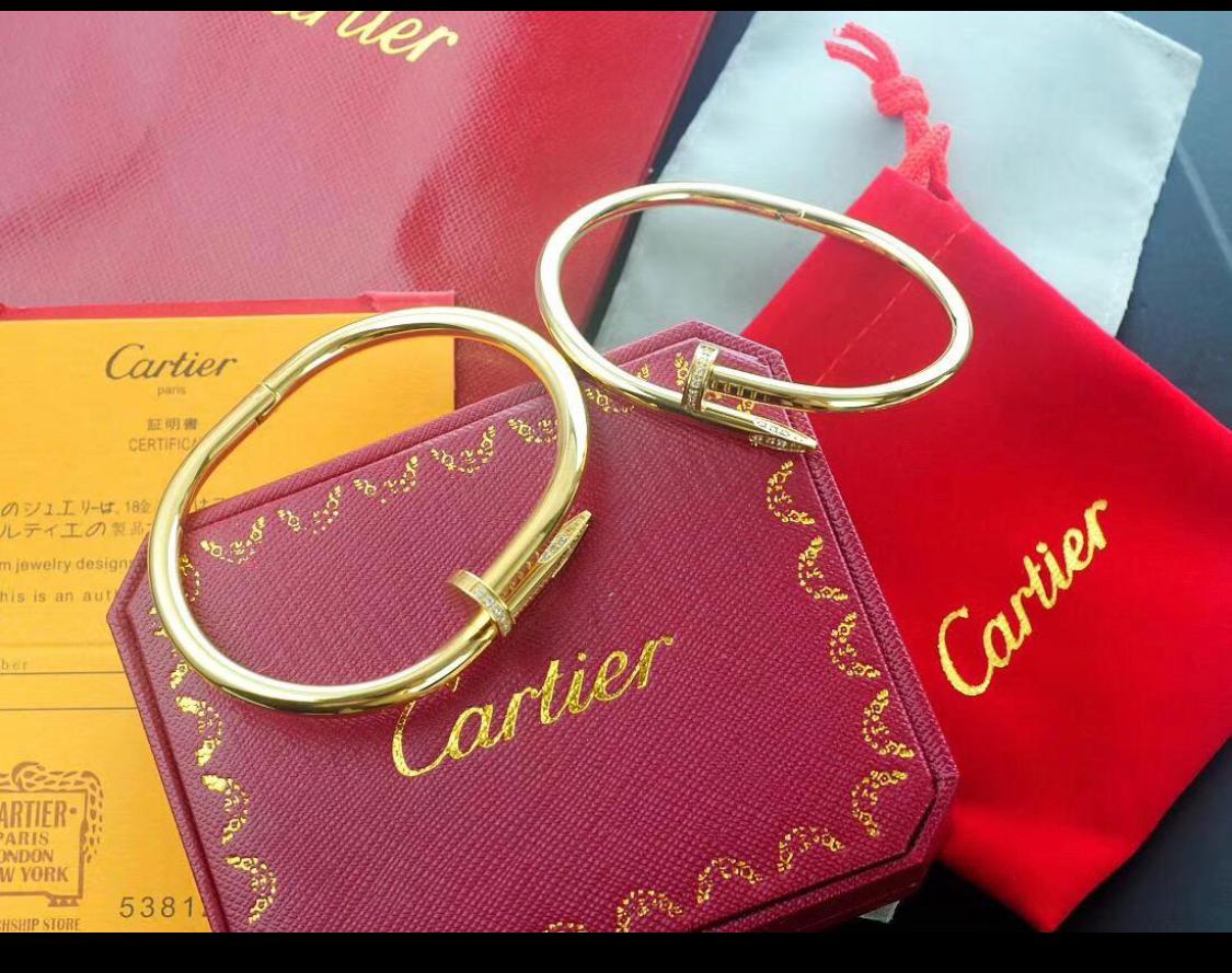 Cartier Juste Un Clou Diamond Bracelets Rose Gold - DesignerGu
