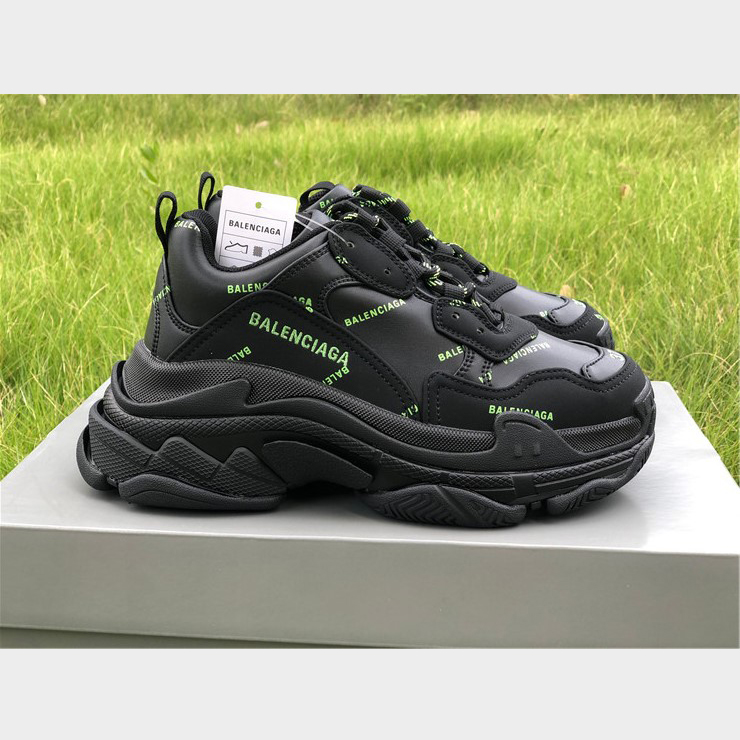 Balenciaga Allover Logo Triple S Sneaker - DesignerGu