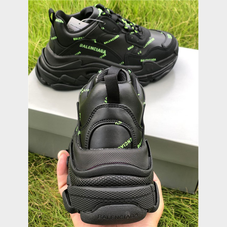 Balenciaga Allover Logo Triple S Sneaker - DesignerGu