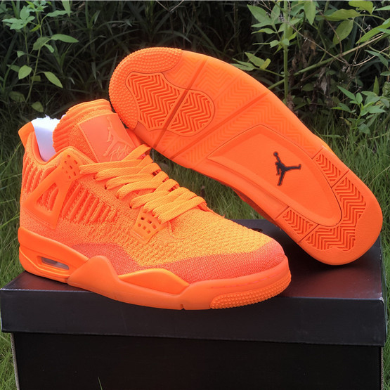 Jordan 4 Retro Flyknit Orange - DesignerGu