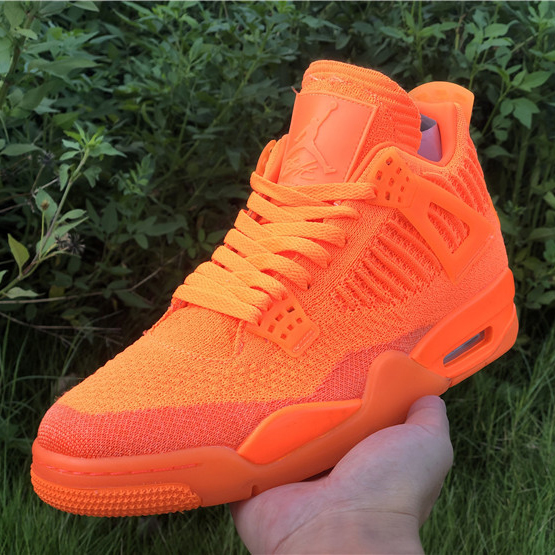 Jordan 4 Retro Flyknit Orange - DesignerGu