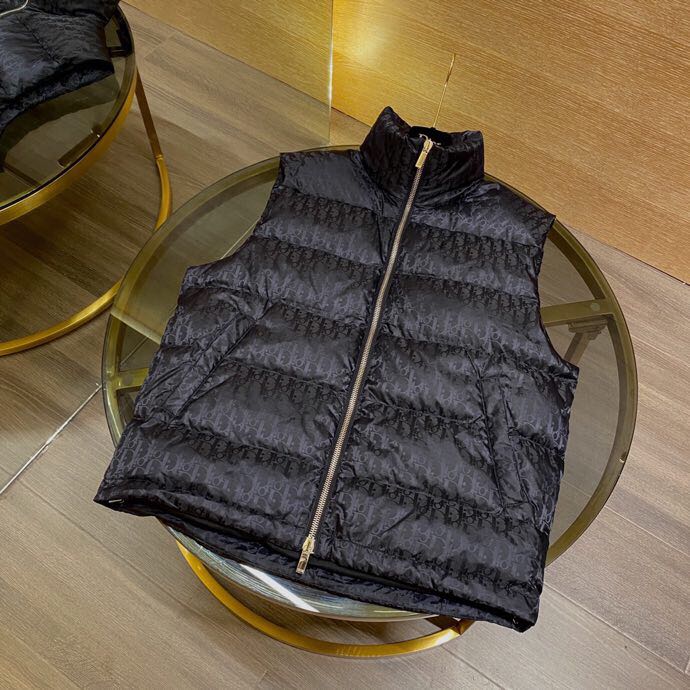 Dior Oblique Sleeveless Down Jacket - DesignerGu