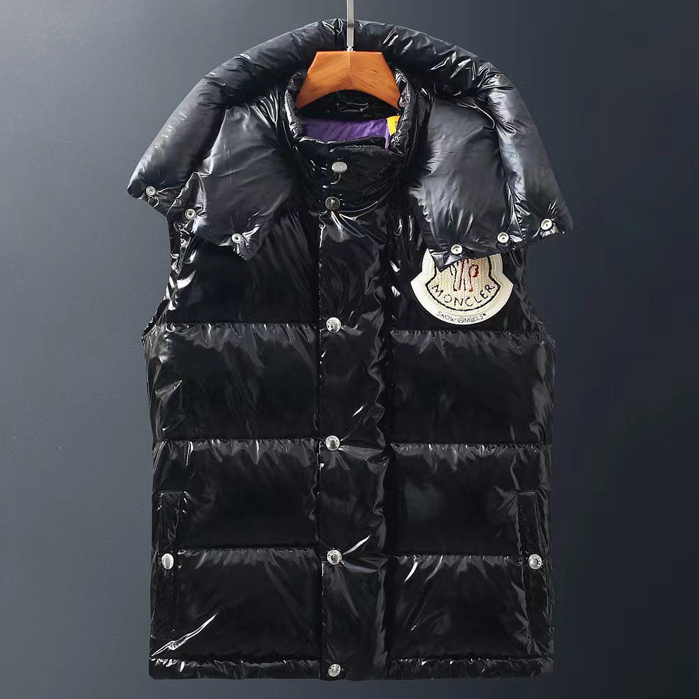 Moncler Black Down Ghany Vest - DesignerGu