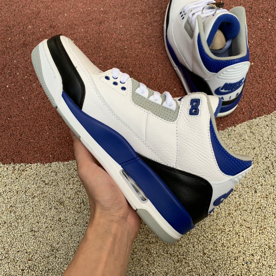 Jordan  Fragment X Air 3 White/Royal Blue-Black DA3595-040 - DesignerGu