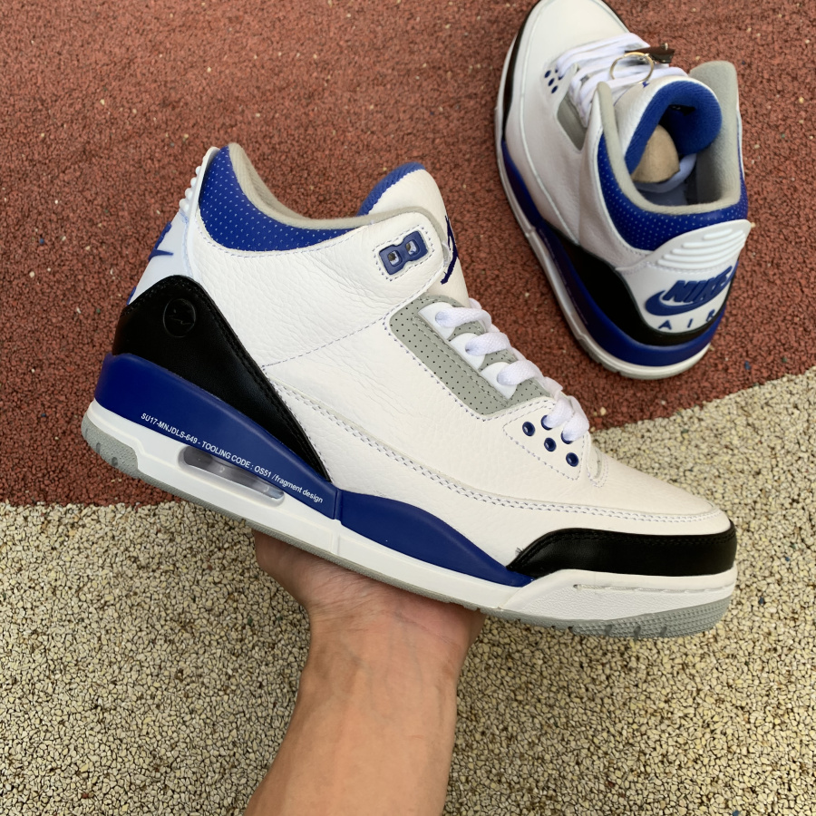 Jordan  Fragment X Air 3 White/Royal Blue-Black DA3595-040 - DesignerGu